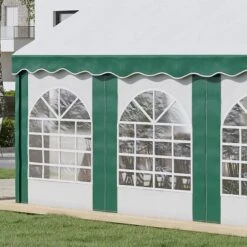 Outsunny Marquee With 6x Windows & 2 Doors 4000x6000mm - White & Green - 84C-369V01GN 12 Outsunny Marquee With 6x Windows & 2 Doors 4000x6000mm - White & Green - 84C-369V01GN -OUTSUNNY Sales Shop outsunny 84c 369v01gn 8