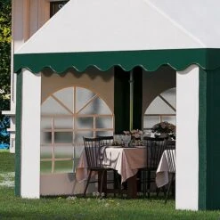 Outsunny Marquee With 8x Windows & 2 Doors 4000x8000mm - White & Green - 84C-369V02GN -OUTSUNNY Sales Shop outsunny 84c 369v02gn 7