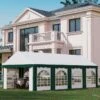 Outsunny Marquee With 8x Windows & 2 Doors 4000x8000mm - White & Green - 84C-369V02GN -OUTSUNNY Sales Shop outsunny 84c 369v02gn 9