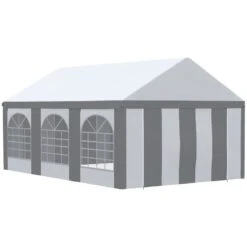 Outsunny Marquee With 6x Windows & 2 Doors 4000x6000mm - White & Grey - 84C-375V02GY 17 Outsunny Marquee With 6x Windows & 2 Doors 4000x6000mm - White & Grey - 84C-375V02GY -OUTSUNNY Sales Shop outsunny 84c 375v02gy