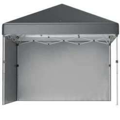 Outsunny Pop-Up Garden Gazebo With Leg Weight Bags And 2 Side Walls 3000x3000mm - Dark Grey - 84C-403V00CG -OUTSUNNY Sales Shop outsunny 84c 403v00cg 10