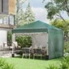 Outsunny Pop-Up Garden Gazebo With Leg Weight Bags And 2 Side Walls 3000x3000mm - Green - 84C-403V00GN 17 Outsunny Pop-Up Garden Gazebo With Leg Weight Bags And 2 Side Walls 3000x3000mm - Green - 84C-403V00GN -OUTSUNNY Sales Shop outsunny 84c 403v00gn