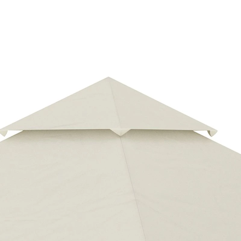 Outsunny 2 Tier Gazebo Replacement Canopy 3000x3000mm - Cream White - 84C-421V00CW 3 Outsunny 2 Tier Gazebo Replacement Canopy 3000x3000mm - Cream White - 84C-421V00CW - Image 3