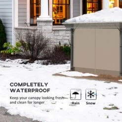 Outsunny Gazebo Waterproof Protective Cover 3000x3000mm - Clear - 84C-426V00CR -OUTSUNNY Sales Shop outsunny 84c 426v00cr 3