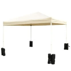 Outsunny Gazebo Leg Weighted Sandbags X4 - Black - B1-0055 -OUTSUNNY Sales Shop outsunny b1 0055 1