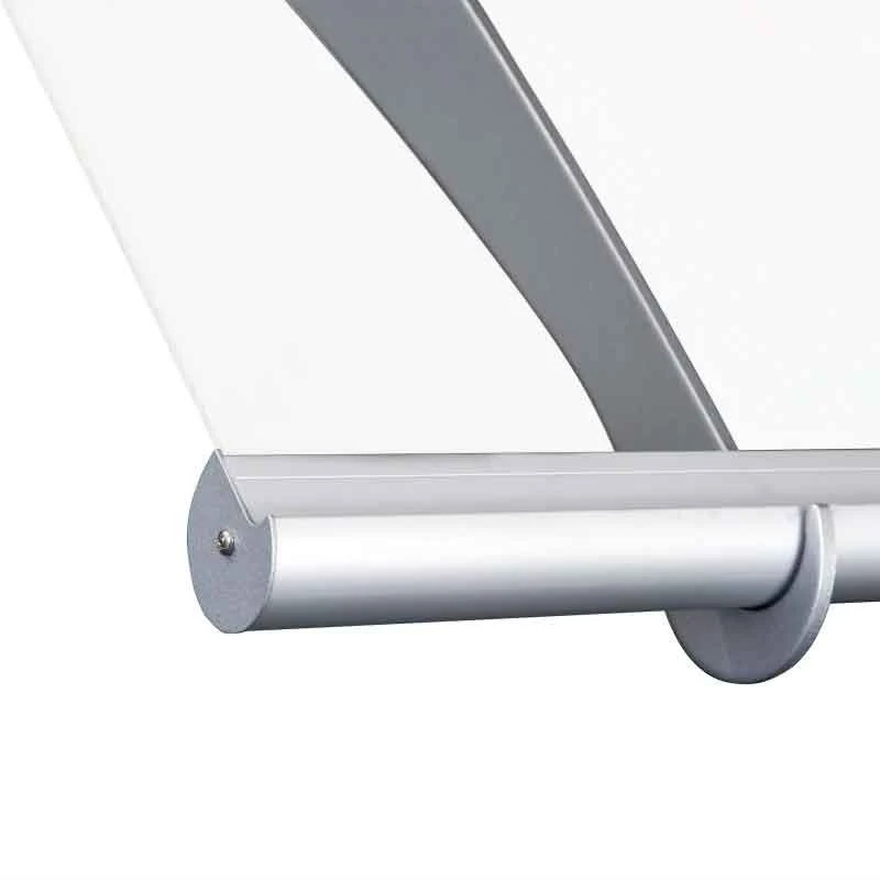 Outsunny Outdoor Door Canopy 1.2m -Transparent/Silver - B70-031 8 Outsunny Outdoor Door Canopy 1.2m -Transparent/Silver - B70-031 - Image 8