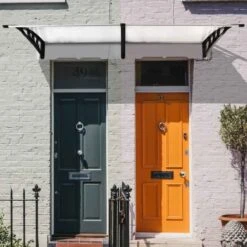 Outsunny Outdoor Door Canopy 1.95m - Clear Sheet & Black Bracket - B70-047WT 12 Outsunny Outdoor Door Canopy 1.95m - Clear Sheet & Black Bracket - B70-047WT -OUTSUNNY Sales Shop outsunny b70047wt lifestyle