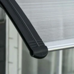 Outsunny Door Canopy 3m - Clear/Black - B70-058V03BK -OUTSUNNY Sales Shop outsunny b70058v03bk 5