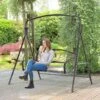 Outsunny 2-Seater Outdoor Garden Swing Chair - Bronze - 84A-122