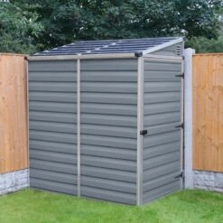 Rowlinson Palram 4x6 Skylight Grey Pent Shed - PLSKY46P