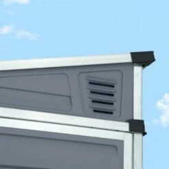 Rowlinson Palram 4x6 Skylight Grey Pent Shed - PLSKY46P -OUTSUNNY Sales Shop p l plsky46p 3