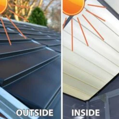 Rowlinson Palram 6x3 Skylight Grey Deco Apex Shed - PLSKY63GD -OUTSUNNY Sales Shop p l plsky63gd 4