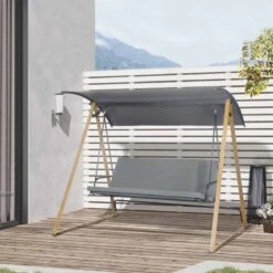 Outsunny 3 Seater Garden Swing Chair With Cushion - Grey - 84A-294V00CG -OUTSUNNY Sales Shop pb06ff186a2440720.jpg