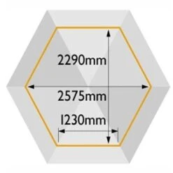 Rowlinson Oriental Pagoda Gazebo - PERGODA2HD -OUTSUNNY Sales Shop pergoda2hd dimensional