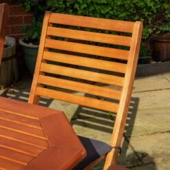 Rowlinson Plumley 7 Piece Dining Set With Grey Cushions - PLUMGREY6 -OUTSUNNY Sales Shop plumgrey6 02 min