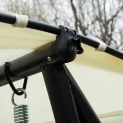 Outsunny 2-in-1 Convertible Garden Swing Chair - Cream White - 84A-051CW 19 Outsunny 2-in-1 Convertible Garden Swing Chair - Cream White - 84A-051CW -OUTSUNNY Sales Shop qcsd4d1816f7ee30d.jpg