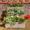 Rowlinson Tier Rattan Planter Natural - PLWICK65 20 Rowlinson Tier Rattan Planter Natural - PLWICK65 -OUTSUNNY Sales Shop r o rowlinson plwick65