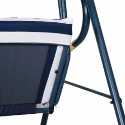 Outsunny 3-Seater Metal Swing Chair - Blue - 84A-118BU -OUTSUNNY Sales Shop rjg24417dc3d43048.jpg