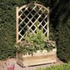 Rowlinson Rectangular Planter & Lattice - SQPLANTLL 20 Rowlinson Rectangular Planter & Lattice - SQPLANTLL -OUTSUNNY Sales Shop sqplantll 1