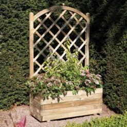 Rowlinson Rectangular Planter & Lattice - SQPLANTLL