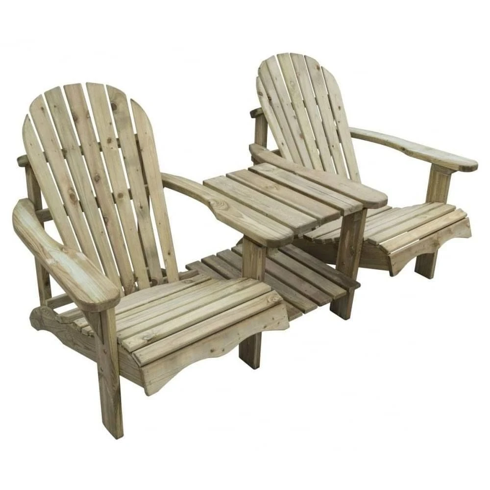 Rowlinson Softwood Adirondack Companion Seat - SWADIR02 1 Rowlinson Softwood Adirondack Companion Seat - SWADIR02