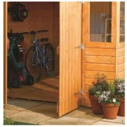 Rowlinson Wooden Workshop Storage Unit 9x12 - SWS9X122T -OUTSUNNY Sales Shop sws9x122t closeup