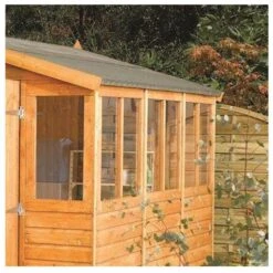 Rowlinson Wooden Workshop Storage Unit 9x15 - SWS9X152T -OUTSUNNY Sales Shop sws9x152t side