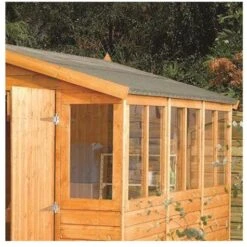 Rowlinson Wooden Workshop Storage Unit 9x18 - SWS9X182T 6 Rowlinson Wooden Workshop Storage Unit 9x18 - SWS9X182T -OUTSUNNY Sales Shop sws9x182t side