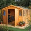 Rowlinson Wooden Workshop Storage Unit 9x9 - SWS9X92T -OUTSUNNY Sales Shop sws9x92t 1