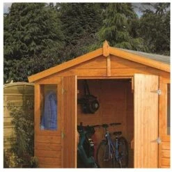 Rowlinson Wooden Workshop Storage Unit 9x9 - SWS9X92T -OUTSUNNY Sales Shop sws9x92tdoubledoors