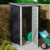 Rowlinson Trentvale 5x3 Metal Pent Shed Dark Grey - TV53PENDG -OUTSUNNY Sales Shop t v tv53pendg