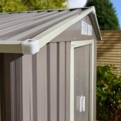 Rowlinson Trentvale 6x4 Metal Apex Shed Light Grey - TV64APXLG 7 Rowlinson Trentvale 6x4 Metal Apex Shed Light Grey - TV64APXLG -OUTSUNNY Sales Shop t v tv64apxlg 3