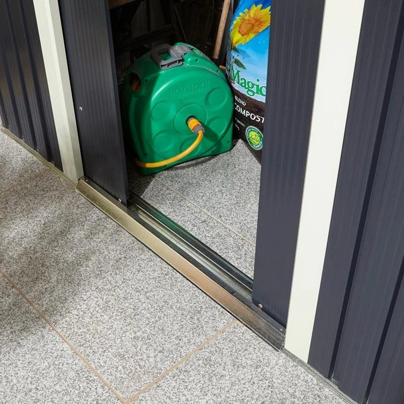 Rowlinson Trentvale 6x4 Metal Pent Shed Dark Grey - TV64PENDG 3 Rowlinson Trentvale 6x4 Metal Pent Shed Dark Grey - TV64PENDG - Image 3