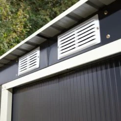 Rowlinson Trentvale 6x4 Metal Pent Shed Dark Grey - TV64PENDG 7 Rowlinson Trentvale 6x4 Metal Pent Shed Dark Grey - TV64PENDG -OUTSUNNY Sales Shop t v tv64pendg 3