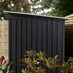 Rowlinson Trentvale 8x4 Metal Pent Shed Dark Grey - TV84PENDG 9 Rowlinson Trentvale 8x4 Metal Pent Shed Dark Grey - TV84PENDG -OUTSUNNY Sales Shop t v tv84pendg 4