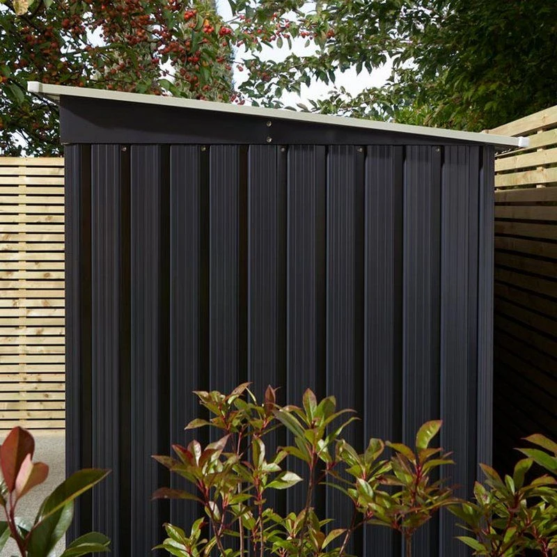 Rowlinson Trentvale 8x4 Metal Pent Shed Dark Grey - TV84PENDG 5 Rowlinson Trentvale 8x4 Metal Pent Shed Dark Grey - TV84PENDG - Image 5