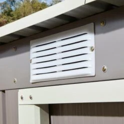 Rowlinson Trentvale 8x4 Metal Pent Shed Light Grey - TV84PENLG -OUTSUNNY Sales Shop t v tv84penlg 4