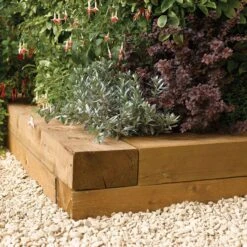 Rowlinson Timber Sleepers 0.9m Pack Of 2 - TBS902