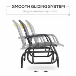 Outsunny 2-Person Outdoor Glider Bench - Grey - 84A-076GY -OUTSUNNY Sales Shop tkra0917f01012534.jpg