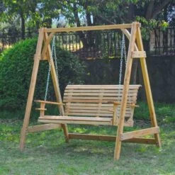 Outsunny 2-Seater Larch Wood Swing Chair - Natural - 01-0862 18 Outsunny 2-Seater Larch Wood Swing Chair - Natural - 01-0862 -OUTSUNNY Sales Shop u8i90f18746d3bfbc.jpg
