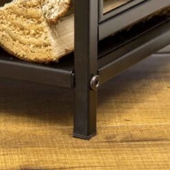 HOMCOM Heavy Duty Firewood Wood Log Rack - Black - 842-160 -OUTSUNNY Sales Shop ujze7018b0111c9e1.jpg