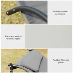 Outsunny Double Hammock Sun Lounger - Grey - 84A-027GY -OUTSUNNY Sales Shop uu588c17f4ed0e28e.jpg