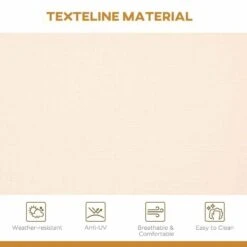 Outsunny 3 Seater Garden Swing Chair With Canopy - Beige - 84A-234BG -OUTSUNNY Sales Shop vsx75617f01012c37.jpg