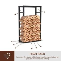 HOMCOM Firewood Log Holder 600mm - Black - 820-146 17 HOMCOM Firewood Log Holder 600mm - Black - 820-146 -OUTSUNNY Sales Shop xwd88c17ef7bff8e2.jpg
