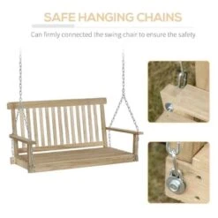Outsunny 2 Seater Wooden Swing Chair - Natural - 84A-154ND -OUTSUNNY Sales Shop ycqbe917dc1c12c72.jpg