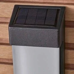 Forum Lighting Wistow Solar Wall Light 10 Lumens - Black - ZN-42039 -OUTSUNNY Sales Shop zink wistow led solar wall light black 8441 5020024002519 20489