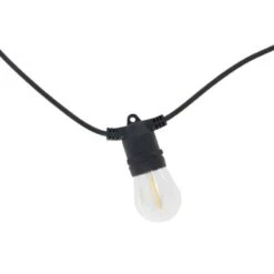 Forum Lighting Wye IP44 Solar Festoon Light 10lt With 0.5w E27 Lamps - Black - ZN-42229 -OUTSUNNY Sales Shop zink wye 10 light led solar festoon light black 8463 5020024002823 37592