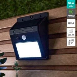 Forum Lighting Marley Solar Wall Light With PIR 230 Lumens - Black - ZN-42037 7 Forum Lighting Marley Solar Wall Light With PIR 230 Lumens - Black - ZN-42037 -OUTSUNNY Sales Shop zn 42037