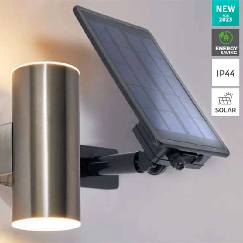 Forum Lighting Eldon Up And Down Solar Wall Light 150 Lumens - Stainless Steel - ZN-42040 2 Forum Lighting Eldon Up And Down Solar Wall Light 150 Lumens - Stainless Steel - ZN-42040 - Image 2